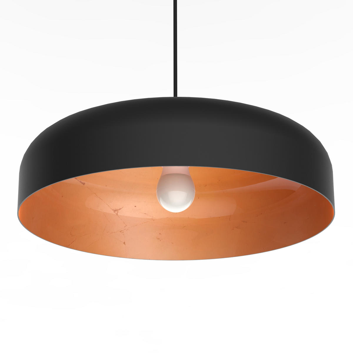 HÄNGELEUCHTE - Kupferfarben, Metall (40/40/10cm) - Lumicom