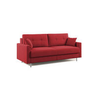 SCHLAFSOFA Megan - Rot, Textil (208/97/96cm) - Divani.store
