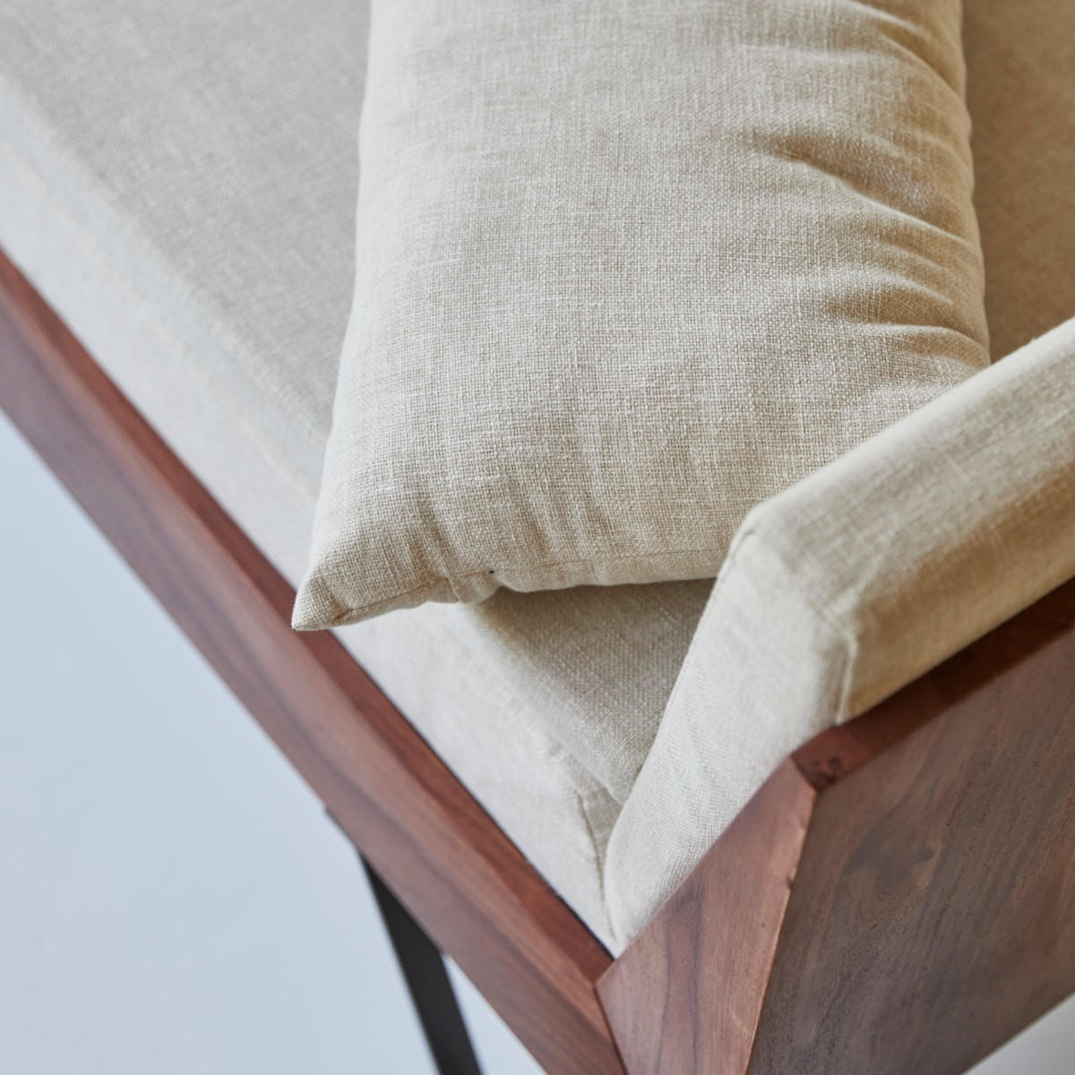 SOFA Metric Beige aus Stoff - Beige, Textil (140/70/67cm) - Tikamoon