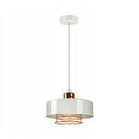 PENDELLEUCHTE EDISON - Goldfarben/Weiß, Metall (20/20/70cm) - kiki design