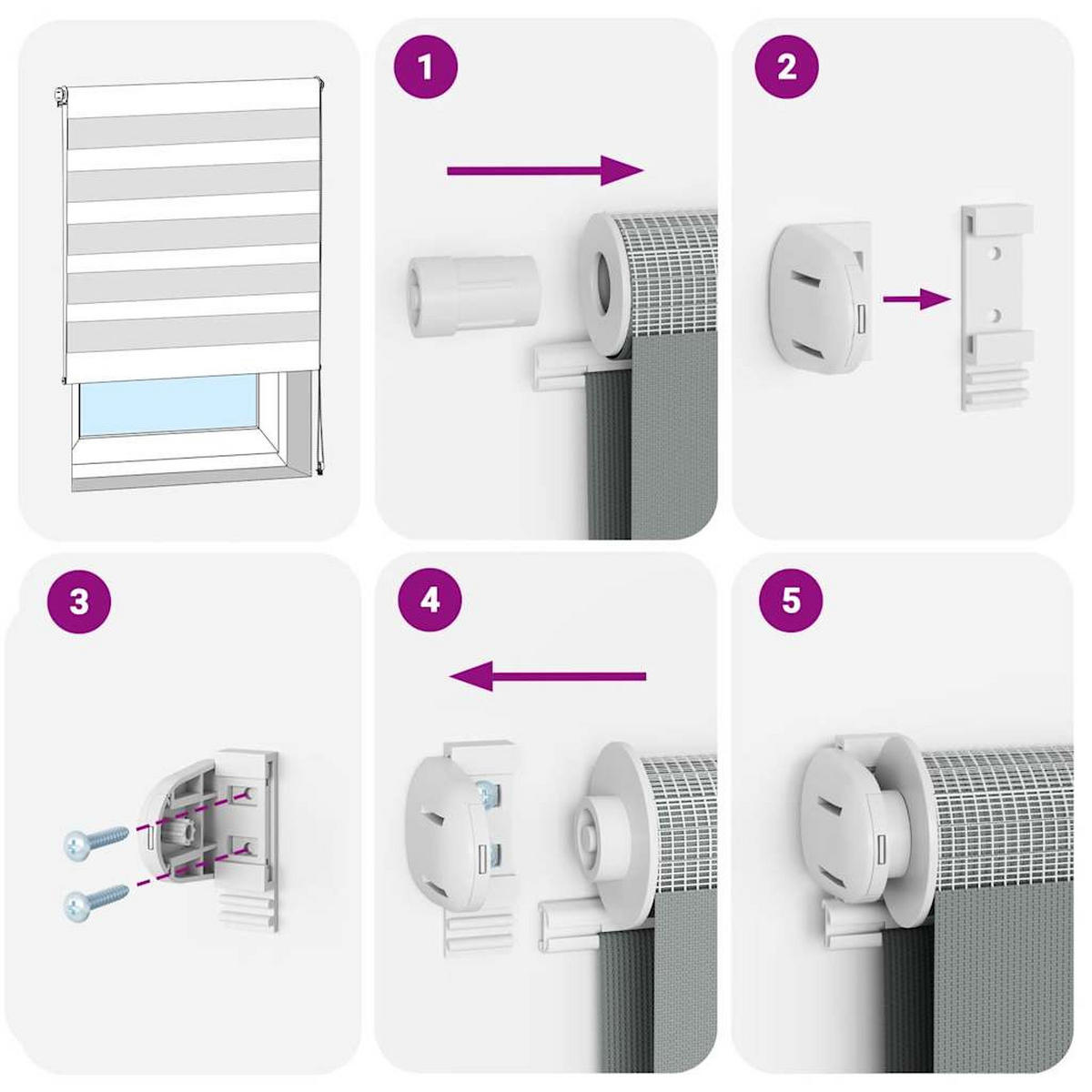 DOPPELROLLO 75/150 cm Stoffbreite 70,9 cm aus Polyester Schwarz - Schwarz, Textil (75/150cm) - vidaXL