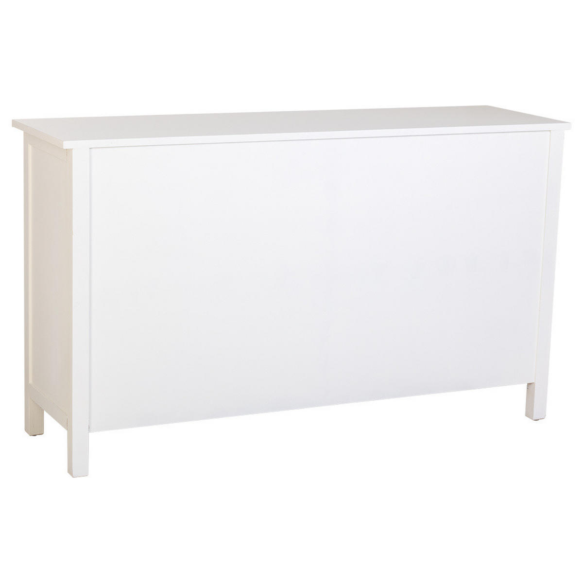 SIDEBOARD weißes 120x40x74 cm - Weiß, Holz (120/74/40cm) - Wanderlust