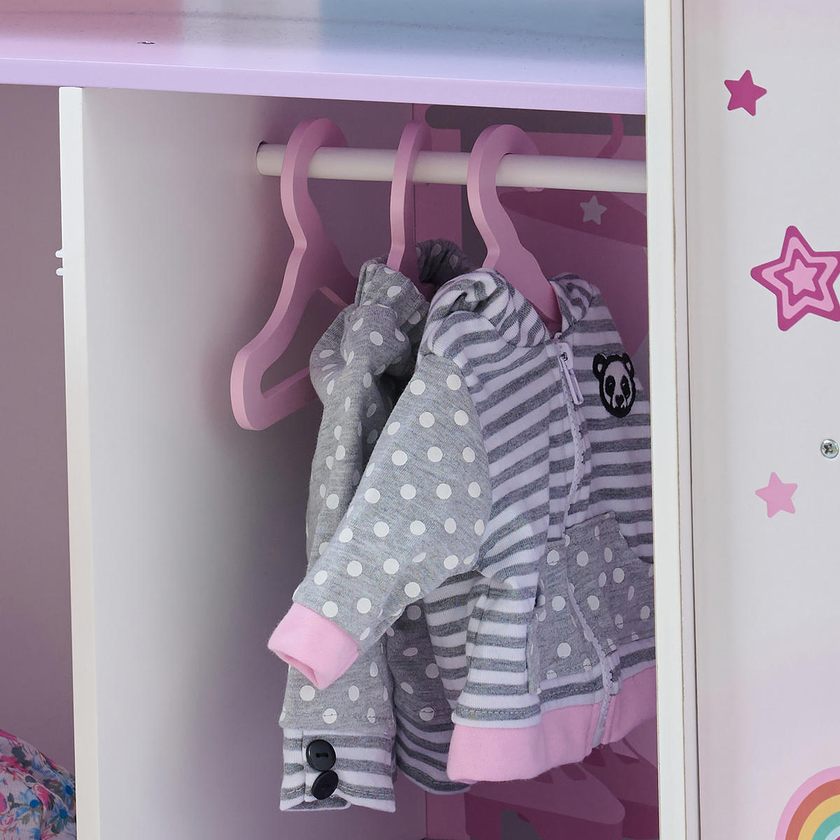 PUPPENPFLEGE Station, 64cm, Lila - Lila, Holz (28/64/93cm) - Teamson Kids