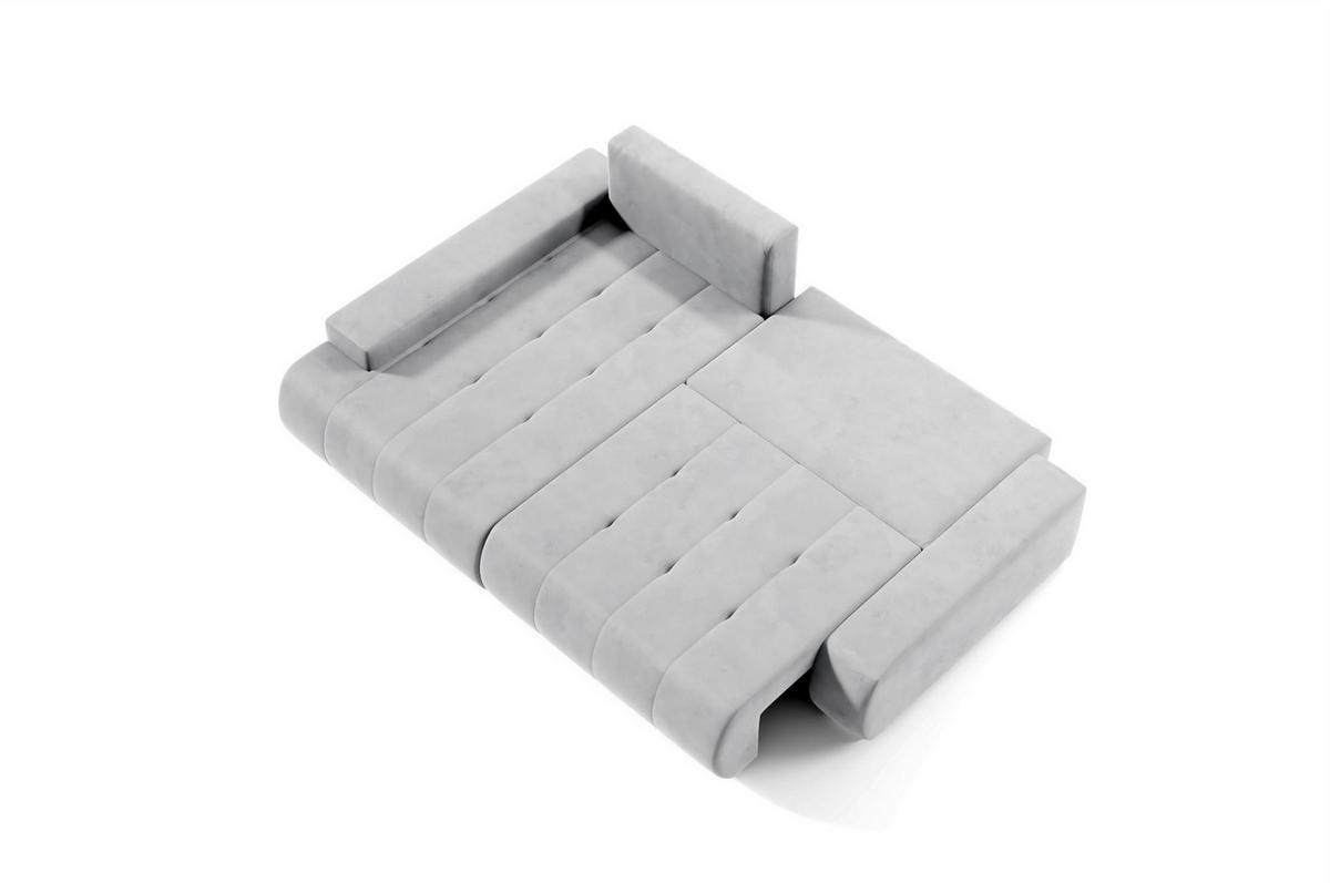 ECKSOFA Elmo - Dunkelblau, Holzwerkstoff/Textil (227/153cm) - Fun Möbel