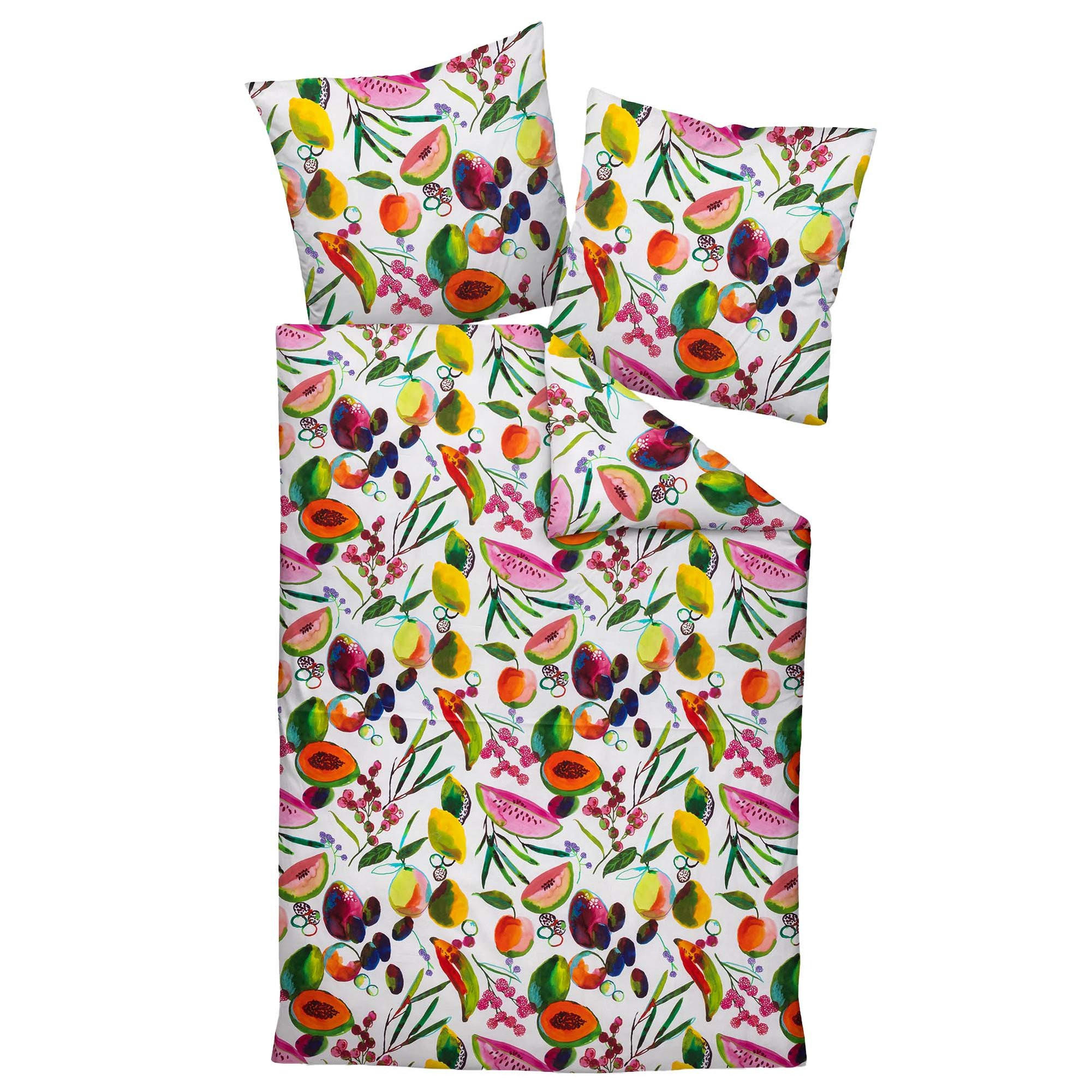 BETTWÄSCHE Unisex MODERN ART S Pink Baumwolle - Multicolor, Textil (200/135cm) - Janine