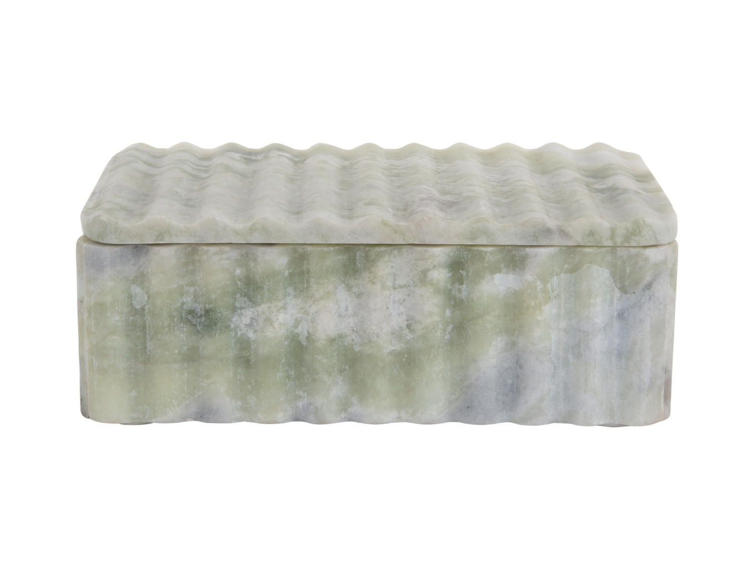 SCHALE Metde 22/13/8 cm - Grün, Naturmaterialien (8cm) - Present Time