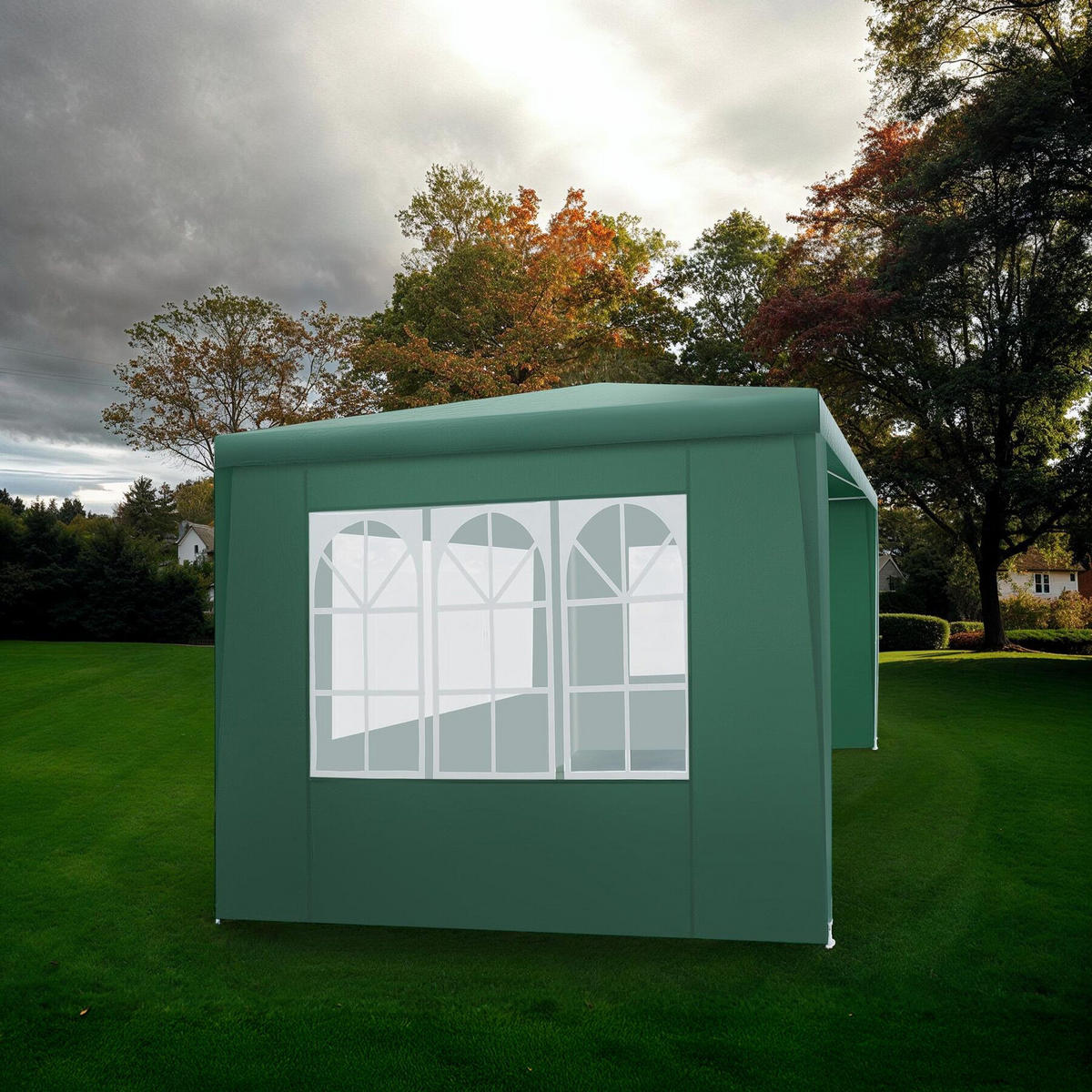 PAVILLON Barinas,wasserdicht,grün - Grün, Kunststoff (300/250/300cm) - tectake