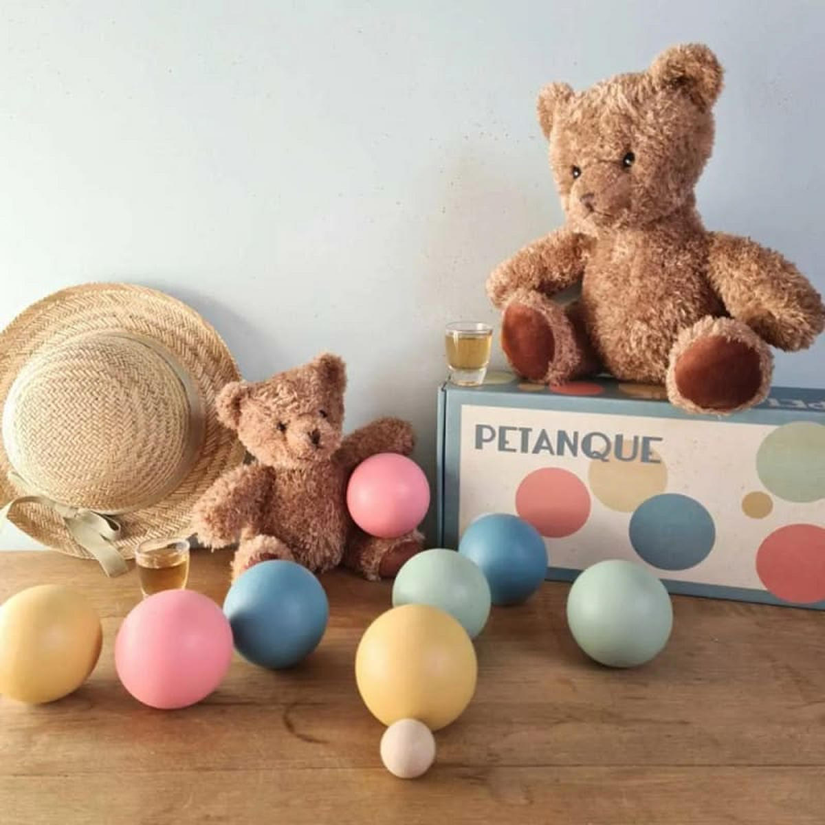 BOCCIA Spiel, Holz, Pastellfarben - Multicolor, Holz (8/16cm) - Egmont Toys