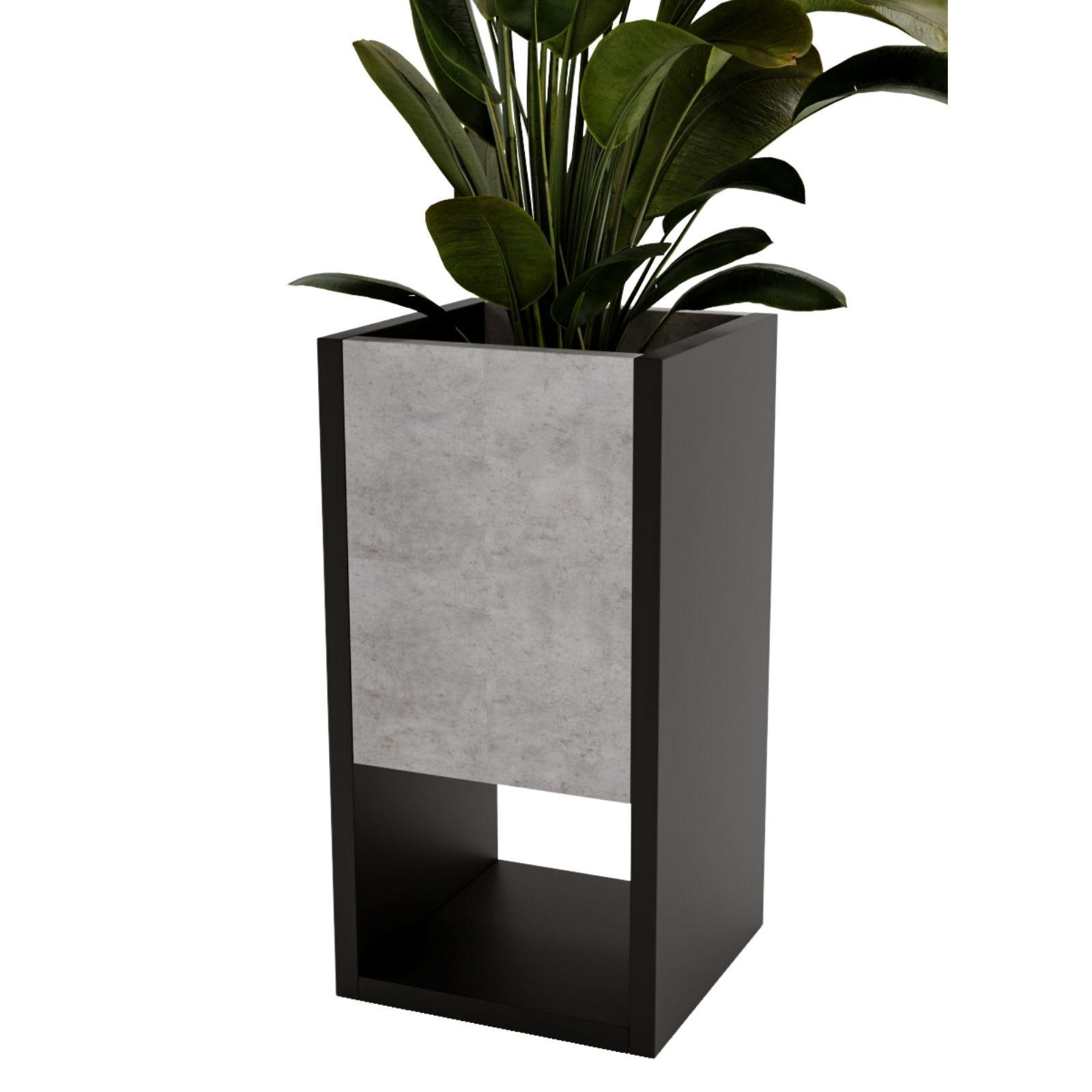 BLUMENKASTEN - Grau, Holzwerkstoff (23/45/23cm) - RAUMHIRSCH FURNITURE
