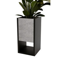 BLUMENKASTEN - Grau, Holzwerkstoff (23/45/23cm) - RAUMHIRSCH FURNITURE