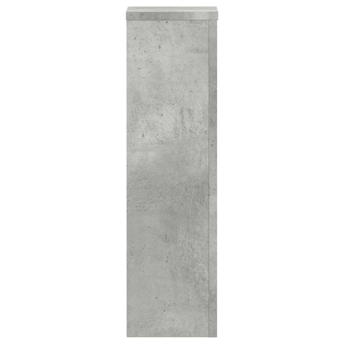 PFLANZENSTÄNDER 2er Set Betongrau 17/17/60 Cm Holzwerkstoff - Grau, Holzwerkstoff (17/60/17cm) - vidaXL