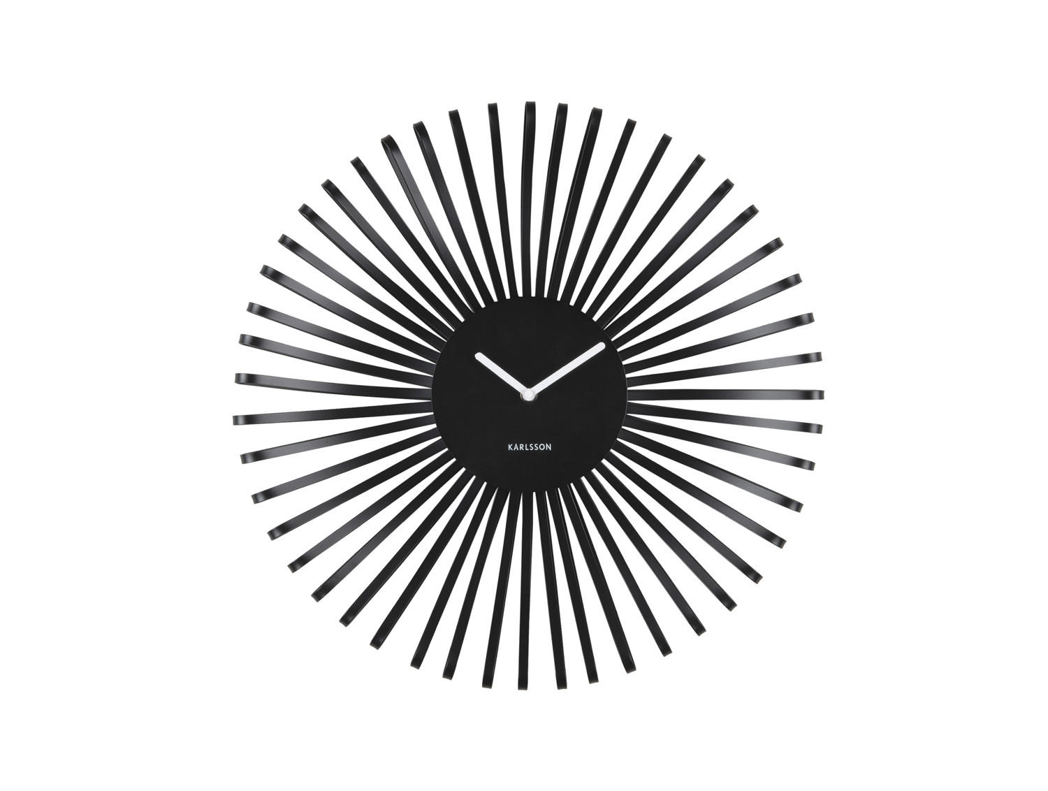 WANDUHR Polo Schwarz 48/7.8/48 cm - Schwarz, Metall (7.8/48/48cm) - Karlsson