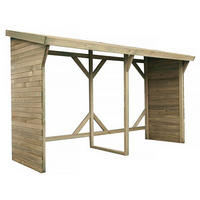 HOLZUNTERSTAND Braun - Braun, Holz (90/185/278cm) - Habitat Garten