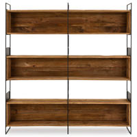 REGAL AMAGI natur, schwarz - Naturfarben, Holz (181/190/35cm) - IDIMEX