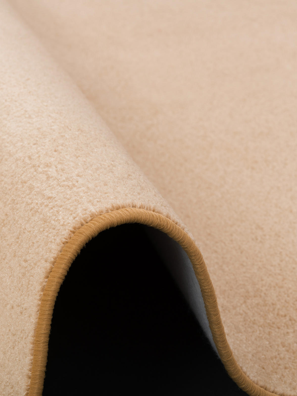 TREND VELOURS TEPPICH JOY RUND - Beige, Textil (200/200cm) - Snapstyle