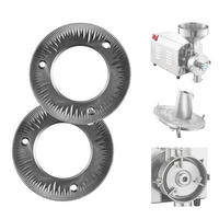 GETREIDEMUHLE 2 Stück Ersatz Mahlscheiben Für Kompatibel Mit HN-2200 HN-3000 - Silberfarben, Metall (18/6.01/18cm) - Rolipo