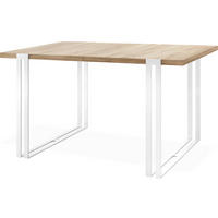 ESSTISCH Lilo rechteckig ausziehbar, Sonoma Eiche 160-260/90/76 cm - Weiß/Sonoma Eiche, Holzwerkstoff/Metall (160/90/76cm) - WFL GROUP