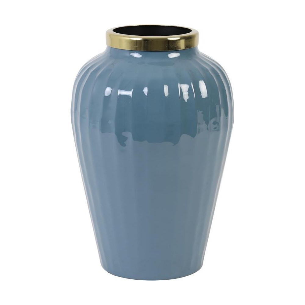 VASE ZUNYI Ø20x30 cm, Blau - Blau, Keramik (30cm) - Light & Living