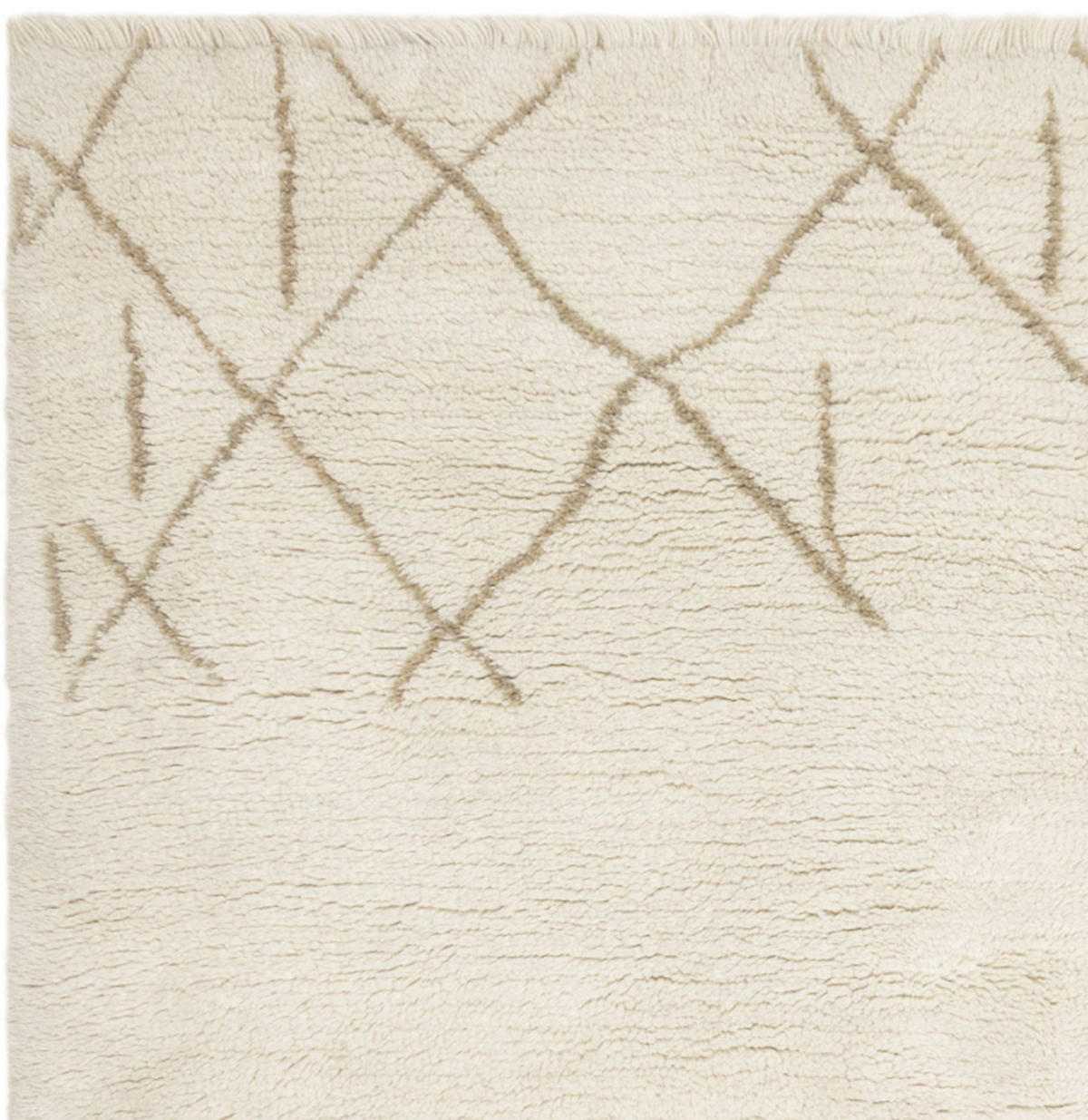 TEPPICH handgetuftet Berber Wolle HATCH Beige 200x290 cm - Beige, Naturmaterialien (200/290cm) - Novatrend