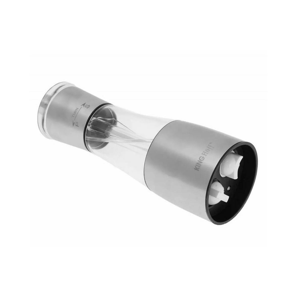 GEWÜRZMÜHLE Silber 6.6/6.6/18.8 cm KH4041 - Silberfarben, Metall (6.6/18.8/6.6cm) - Kinghoff 