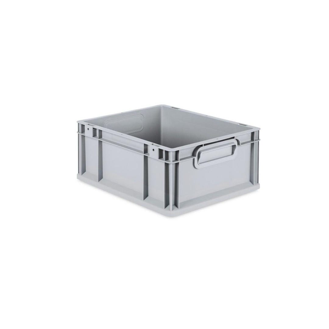 EUROBOX 5x Nextgen Economy Mit Auflagedeckel Grau/Blau Griffe Geschlossen 16 Liter - Blau, Kunststoff (30/17/40cm) - PROREGAL