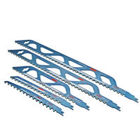 SÄGEBLÄTTER – geeignet für Porenbeton, Ziegel, Zementplatten und Beton – 5-teiliges Set - Blau, Metall (50.5/5.2/1cm) - DCA