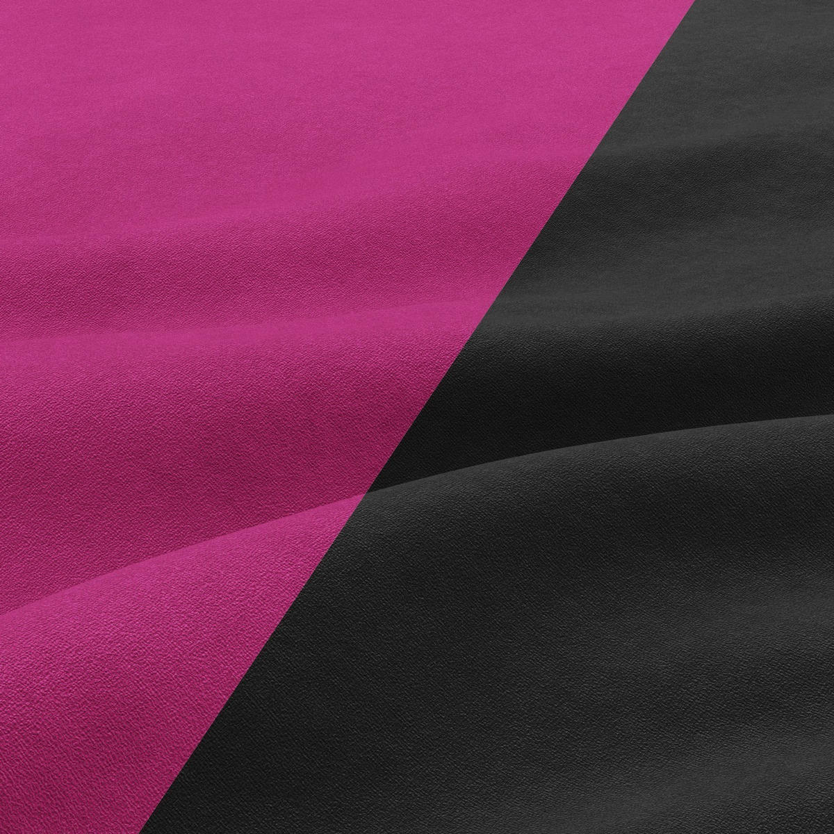 SOFA 3-SITZER MIT SCHLAFFUNKTION ORION, Schwarz + Rosa - Pink/Schwarz, Textil (220/85/92cm)
