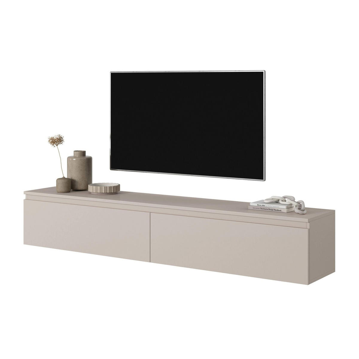 TV stolek Seney šedobéžový 175/30/32 cm - šedohnědá, kompozitní dřevo (175/30/31.6cm) - Selsey