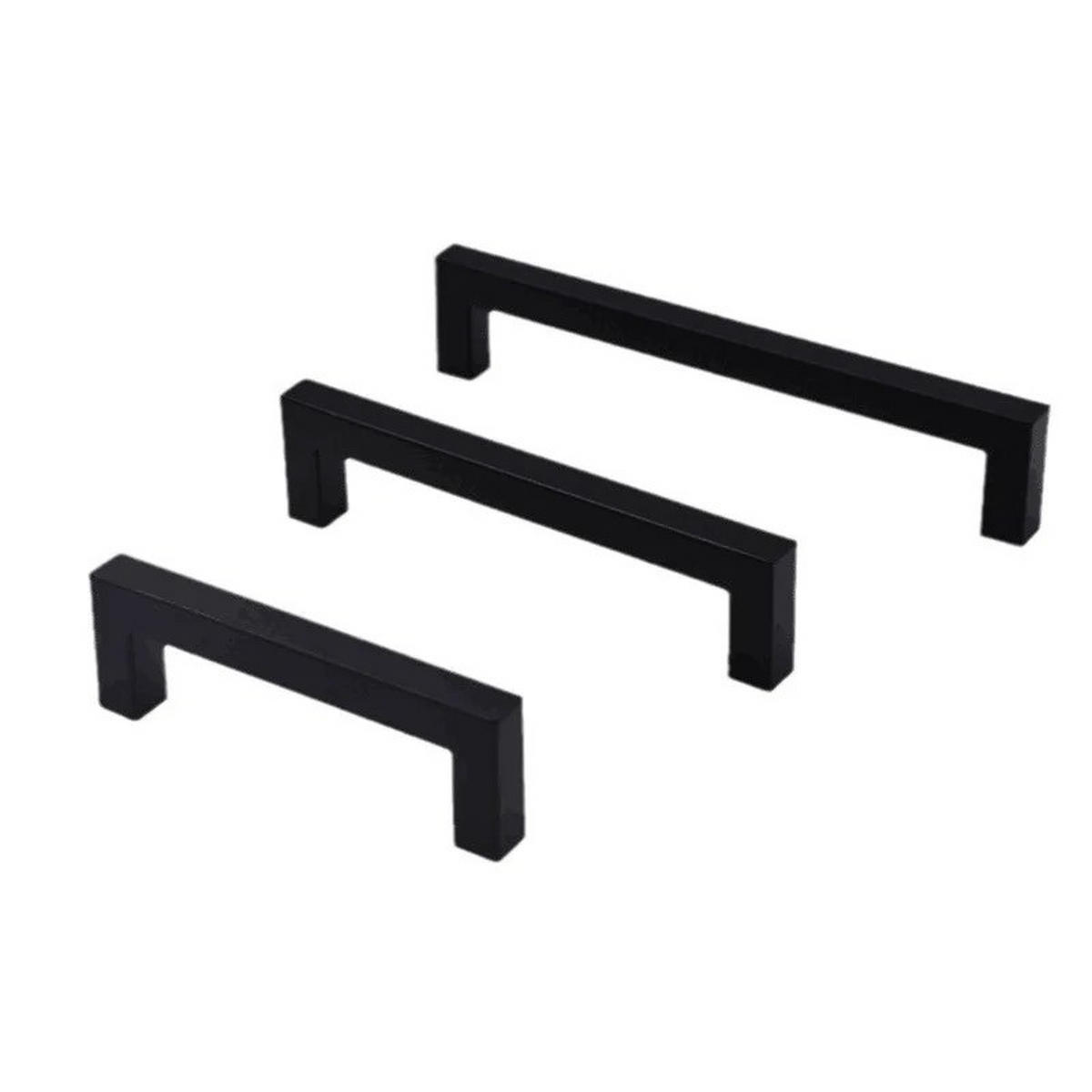 MÖBELGRIFF Schwarz 15er-Set 128 mm Edelstahl - Schwarz, Metall (1.2/1.2/12.8cm)