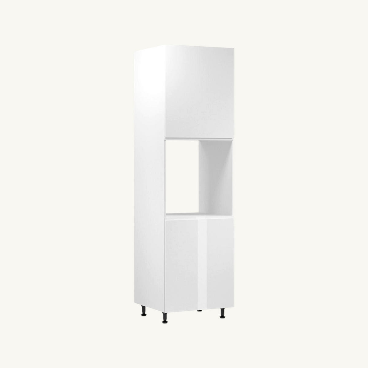 WINKELKÜCHE 260 x 210 cm Glanzia – KU-S12 – Weiß – Weiß / Hochglanz - Weiß, Holzwerkstoff (260/212/210cm) - hi-markt