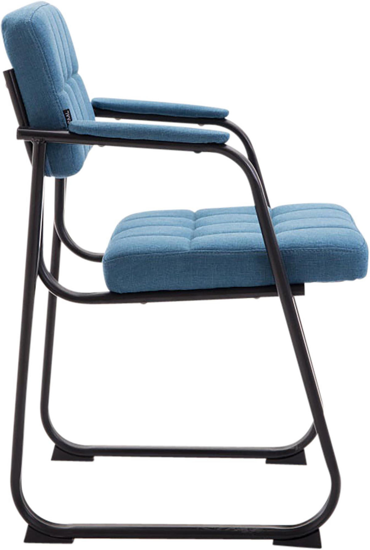 ARMLEHNENSTUHL Stoff Blau - Blau, Textil/Metall (59/84/58cm) - CLP