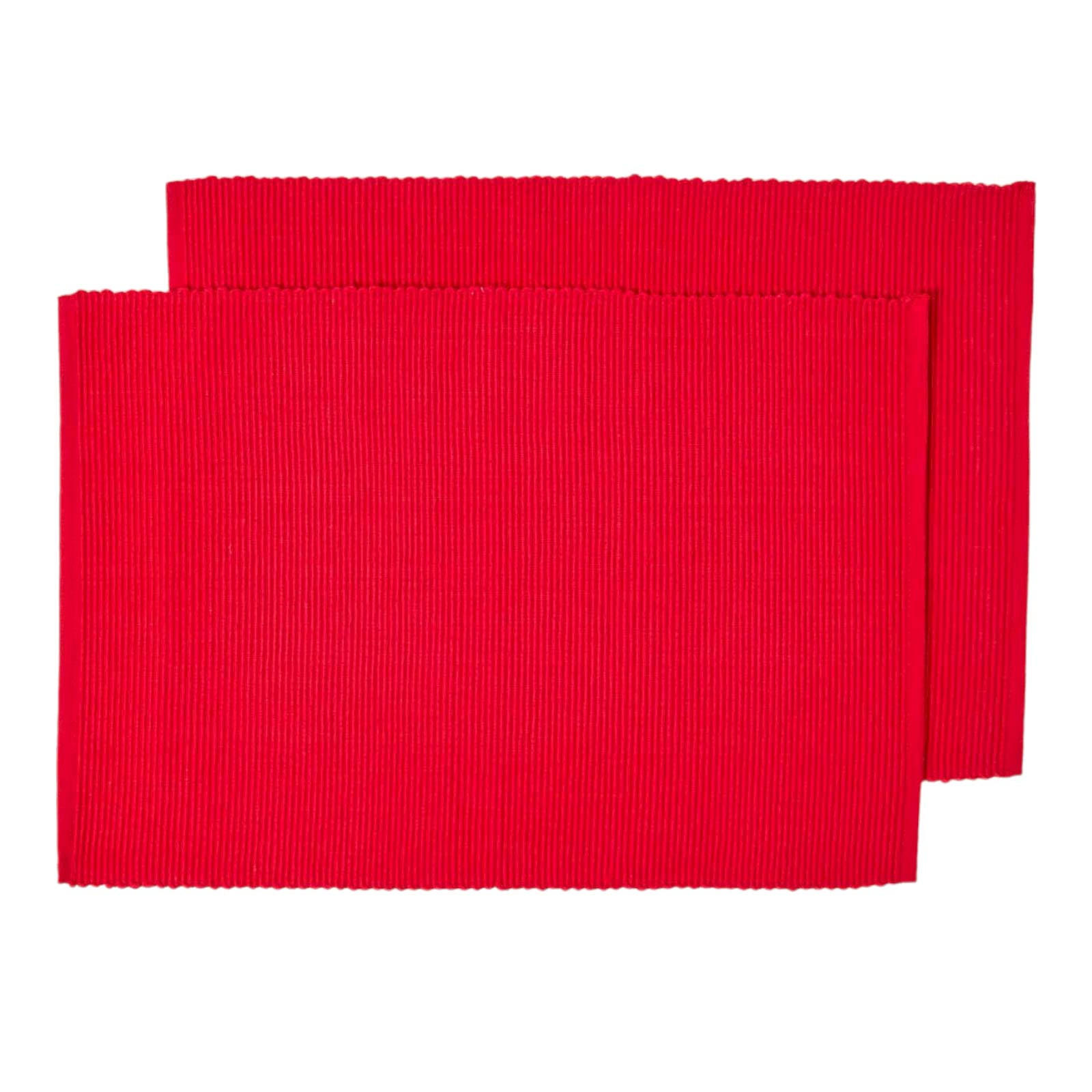 TISCHSET rot im 2er-Set 33/50 cm, 100% Baumwolle - Rot, Textil (33/50cm) - Homescapes