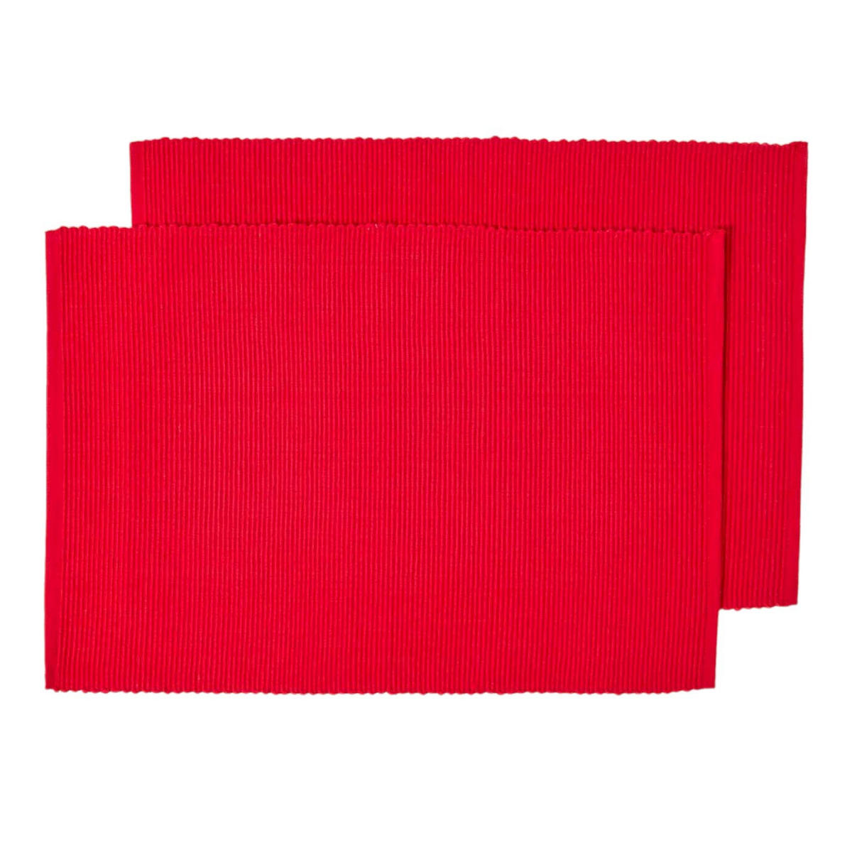 TISCHSET rot im 2er-Set 33/50 cm, 100% Baumwolle - Rot, Textil (33/50cm) - Homescapes