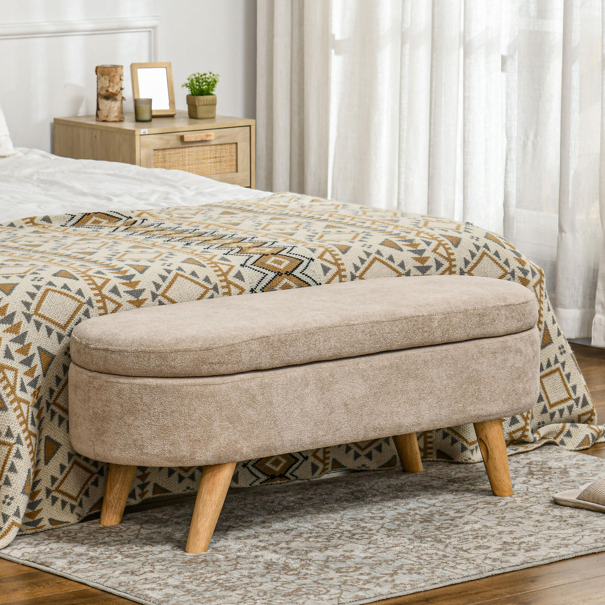 SITZBÄNKE Beige 1 Stück - Beige, Kunststoff (110/43/40cm) - GiPP