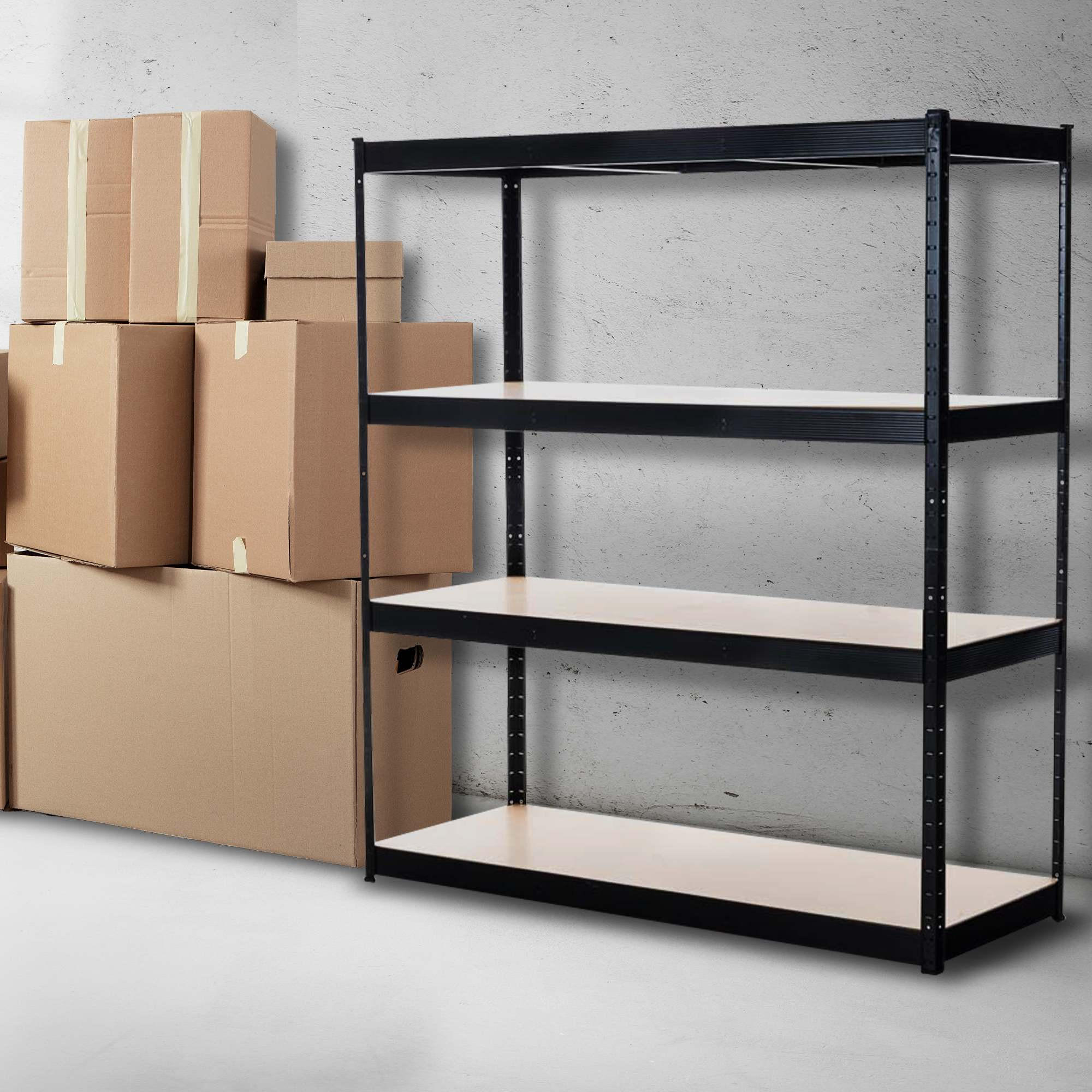 LAGERREGAL 160/60 cm Metall schwarz - Schwarz, Metall (160/180/60cm) - CLP