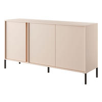 KOMMODE Dast beige 153 / 39,5 / 81cm - Beige, Holz/Holzwerkstoff (153/81/39.5cm) - Feldmann-Wohnen