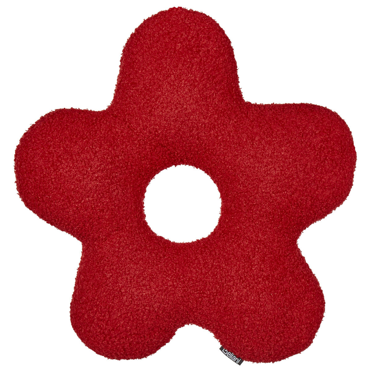 DEKOKISSEN 2er-Set Rot 40/40 cm Camponula - Rot, Kunststoff (40/40cm) - Beliani