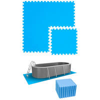 POOLMATTEN 8,4m² 36 EVA Matten 50 cm Blau - Blau, Kunststoff (50/50cm) - eyepower