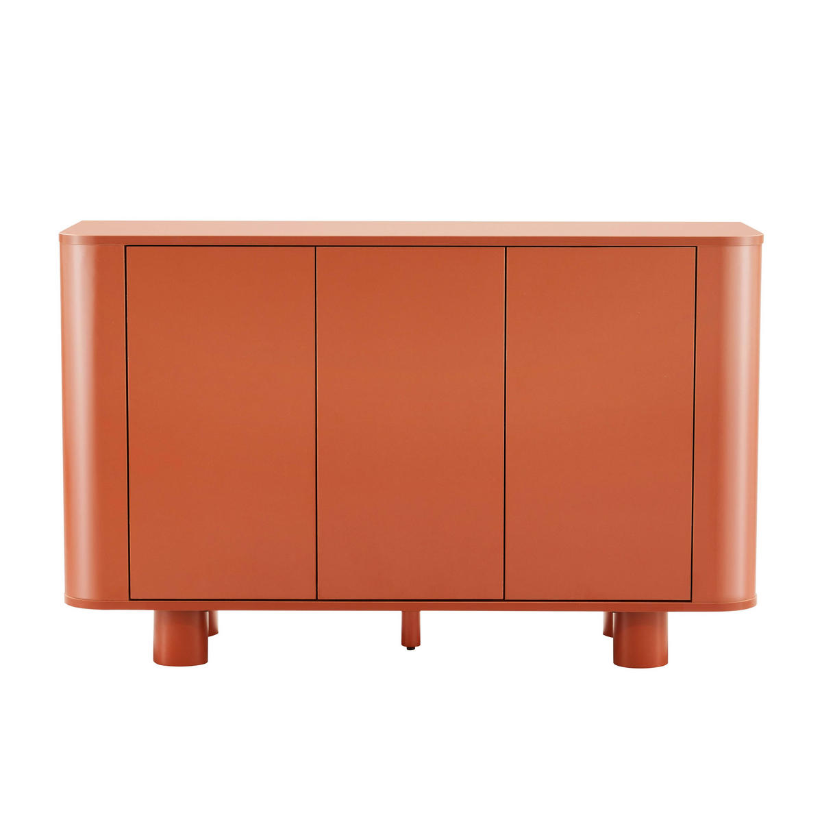 SIDEBOARD 120 cm, Orange - Orange, Holz (40/75/120cm) - Oviala