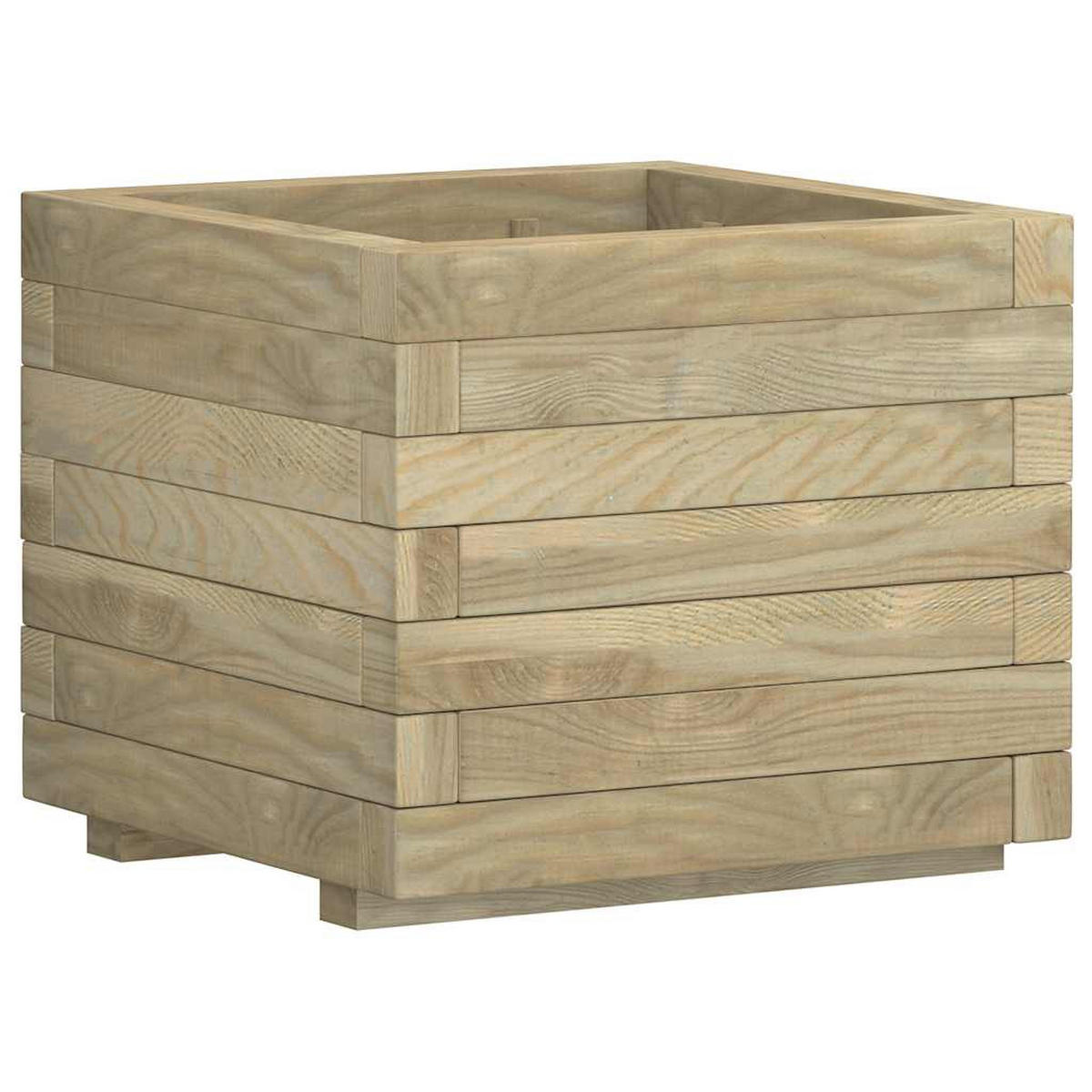 HOCHBEET 50/50/40 Cm Holz Quadratisch - Braun, Holz (50/40/50cm) - vidaXL