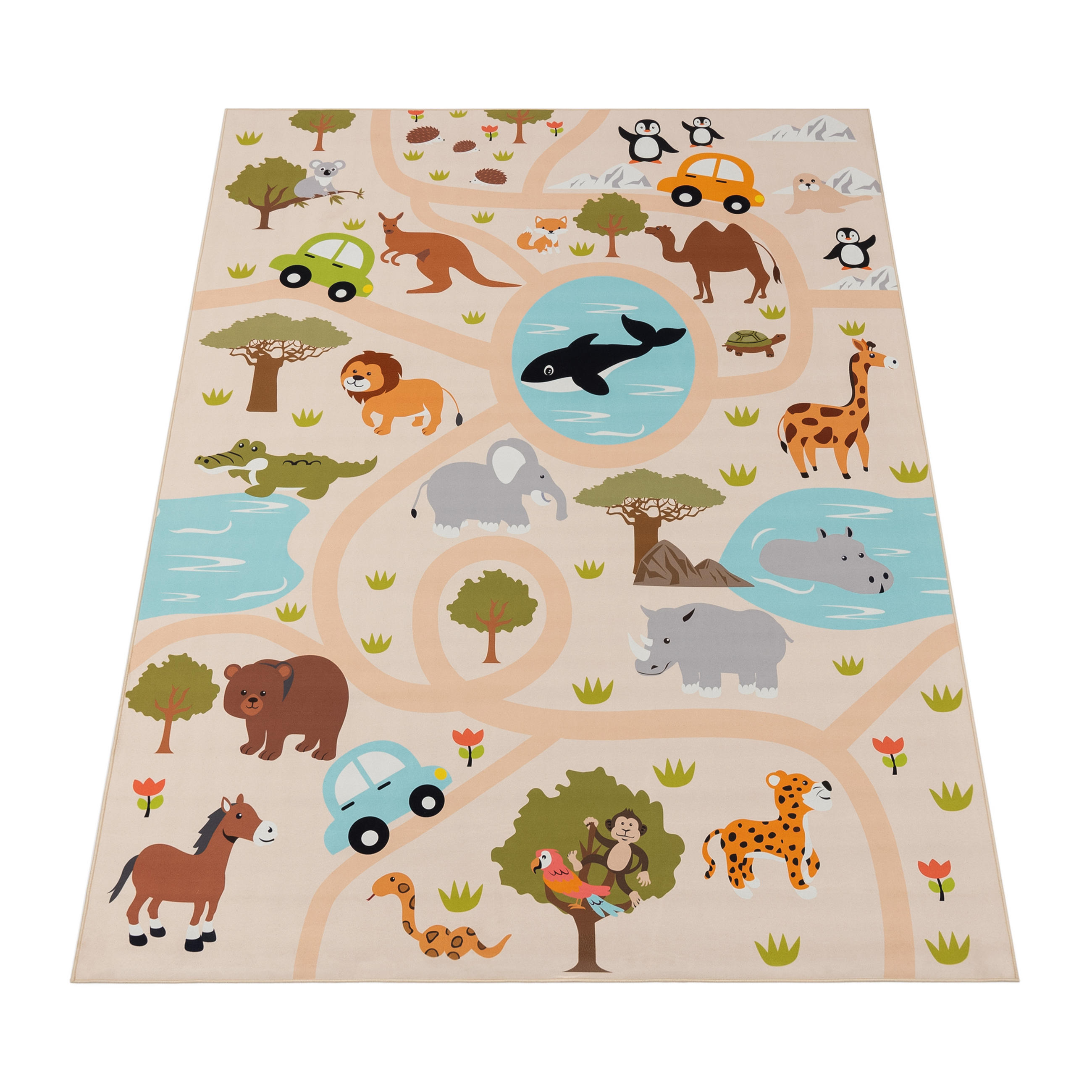 Paco Home Kinderteppich Mehrfarbig 140x200 cm