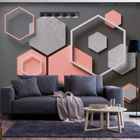 VLIESTAPETE Grau 200/140 cm - Pink/Grau, Textil (200/1cm) - KUNSTLOFT