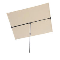 BALKONSCHIRM Hego 1,3x1,8m Beige Gartenschirm Sonnenschirm - Beige, Kunststoff (130/130cm) - DELUKE