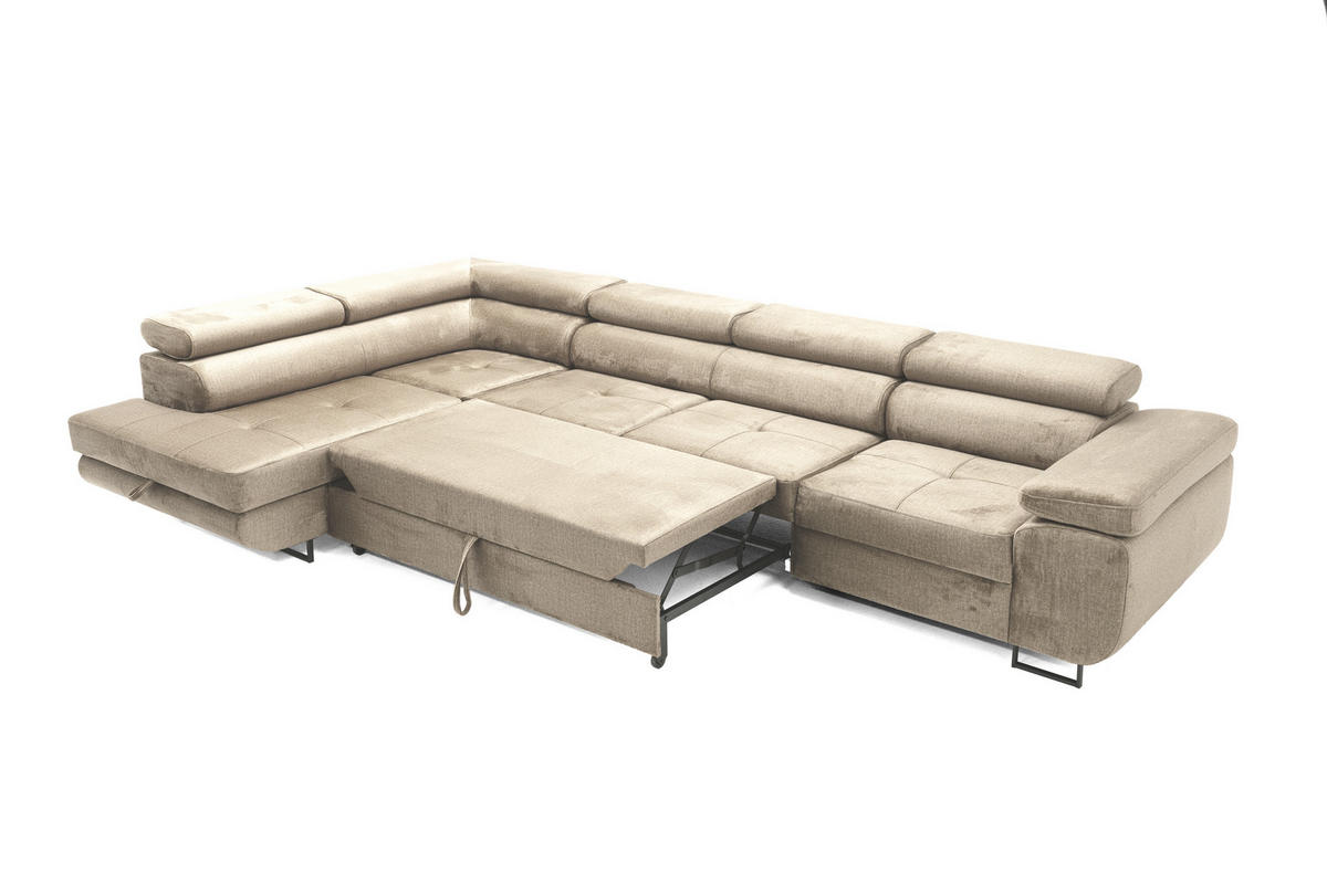 ECKSOFA WILD MAXI Links Beige - Beige, Holz (350/203cm) - Muffo