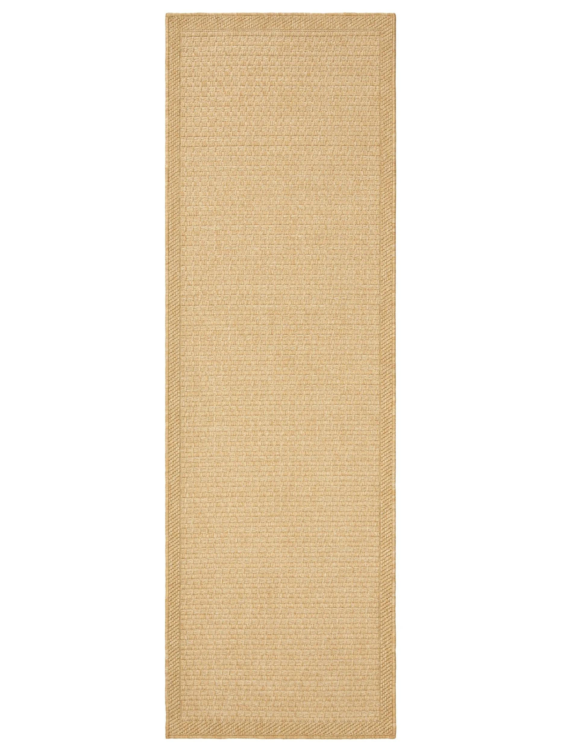 OUTDOORLÄUFER Iowa Beige 80/250 cm - Beige, Kunststoff/Textil (80/250cm) - benuta
