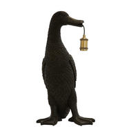 TISCHLAMPE Ente Schwarz 32/31/65 cm - Schwarz, Kunststoff (32/31/65cm) - Light & Living