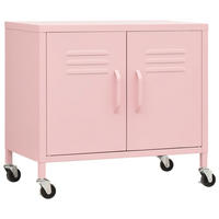 LAGERSCHRANK ROSA 60X35X56 CM STAHL - Pink, Metall (35/56/60cm) - vidaXL