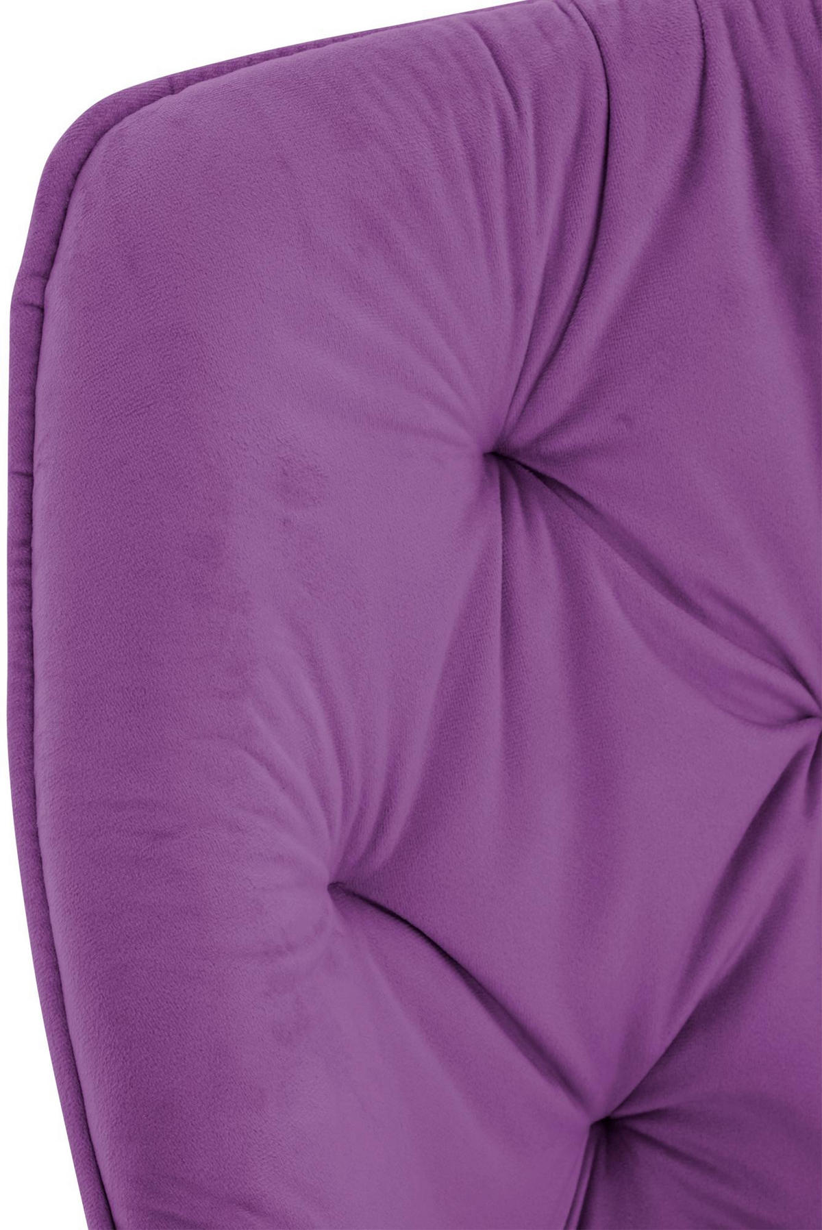 ARMLEHNENSTUHL 4er Set Samt Lila - Lila/Schwarz, Textil/Metall (58/83/62cm) - CLP