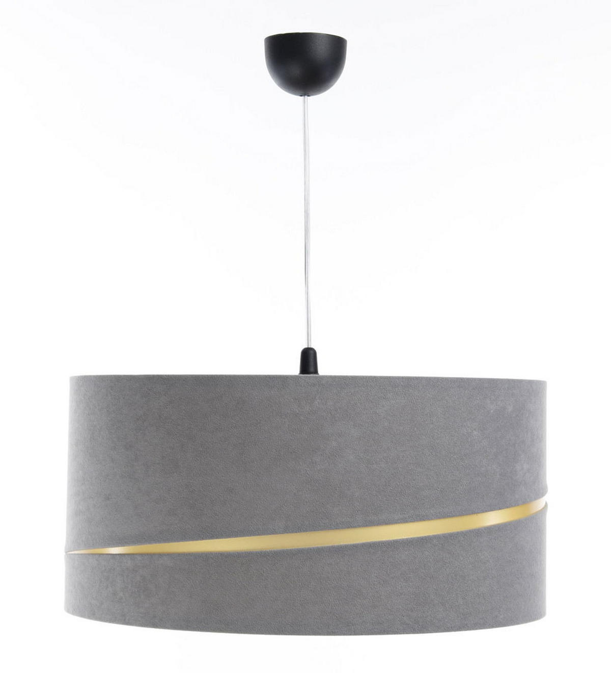HÄNGELEUCHTE Grau 40/20 cm - Goldfarben/Grau, Kunststoff (40/0.4/20cm) - ONZENO