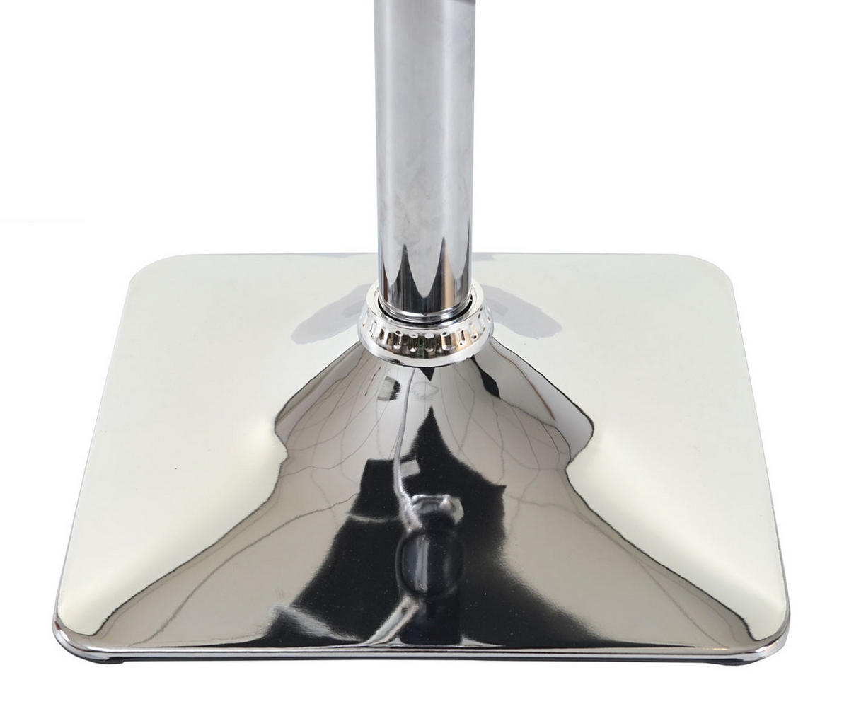 BARHOCKER 2er-Set gepolstert und höhenverstellbar Sitzhöhe 63-84cm mit Lehne drehbar Stoff/Textil Dunkelgrau Chromfuß - Schwarz, Textil (40/110/43cm) - PROREGAL